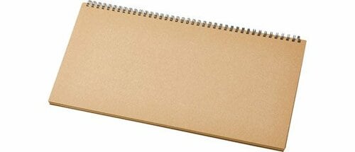 無印良品:再生紙クラフトデスクノート（スケジュール）