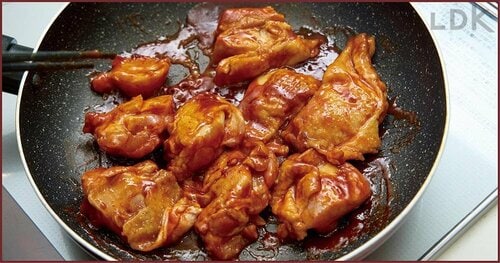 2:味付けした肉だけ焼く イメージ