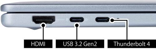 【接続性】右にマウス、左にハブを意識したポート構成 小型ノートPCおすすめ イメージ3