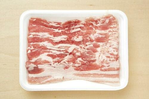 薄切り肉・刺身解凍には時間がかかって肉は全体的に固さが残る