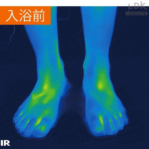 暮らしを救う理由：15分たっても足先まで温かさをキープ LDKベストバイ入浴剤おすすめ イメージ