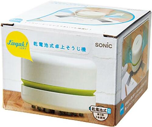 机のゴミが一気に片付く! 「乾電池式 卓上そうじ機」 イメージ