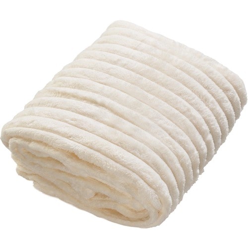 毛布おすすめ Bedsure 立体ストライプ・フランネルブランケット イメージ