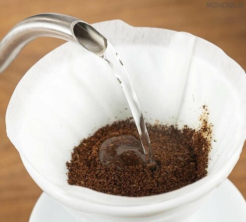 1:1投目を注ぎ30秒間蒸らす コーヒードリッパーおすすめ イメージ