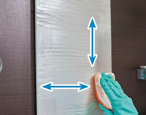 叶った:鏡を傷つけずに水垢をはがす イメージ