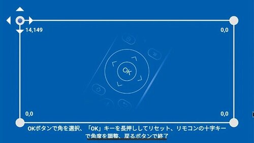 機能：自動台形補正だけでなく手動での4点補正も可能 ミラアーク「CINEMAGE mini」おすすめ イメージ
