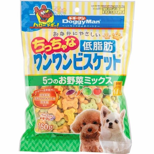犬用おやつおすすめ ドギーマンハヤシ ドギーマン おなかにやさしいちっちゃな低脂肪ワンワンビスケット 5つのお野菜ミックス イメージ1