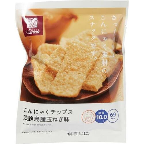 ローソン:こんにゃくチップス 淡路島産玉ねぎ味:お菓子