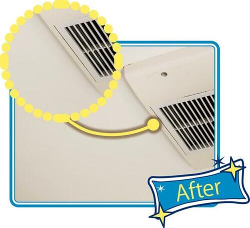 天井のカビは「スティックブラシ＋カビキラー」で拭き取る イメージ4