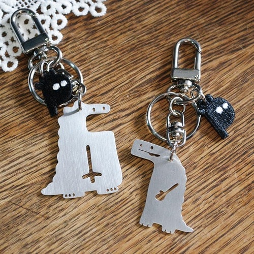 食べちゃうほど大好き? Peej 「恐竜ペアキーホルダー」 イメージ