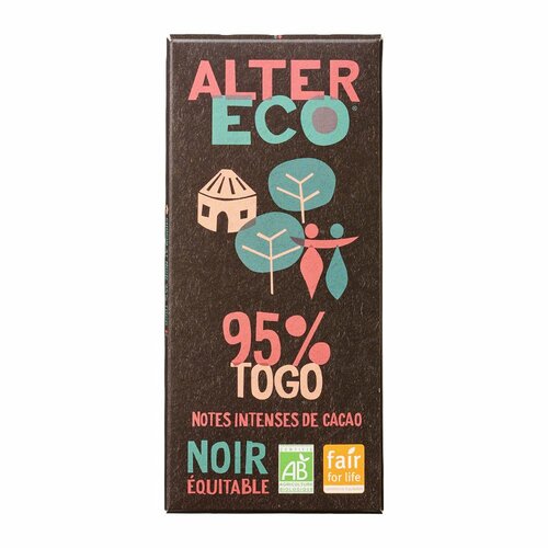 高カカオチョコレートおすすめ アルテルエコ オーガニックフェアトレードチョコレートノワールトーゴ 95% イメージ