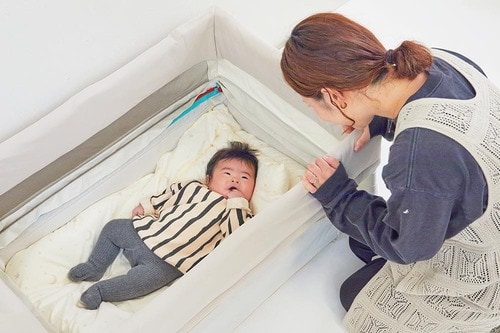 コンパクトで持ち運びやすい ベビーベッドおすすめ イメージ