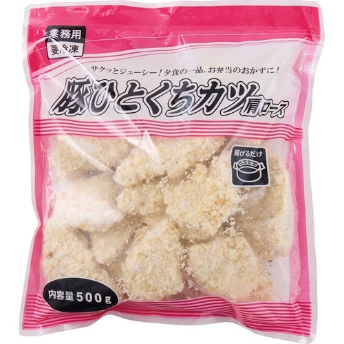 業務スーパーでおすすめの冷凍カツおすすめ 神戸物産 豚ひとくちカツ 肩ロース イメージ1