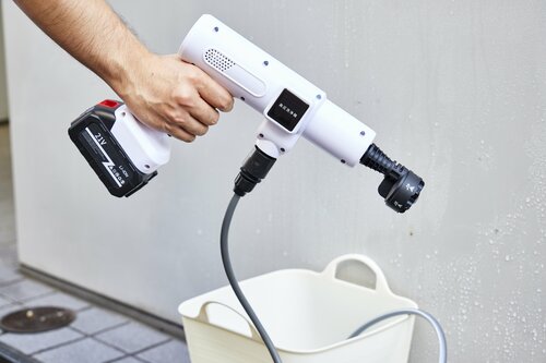 ▼実測連続噴射時間の計測結果 ハンディ高圧洗浄機おすすめ イメージ