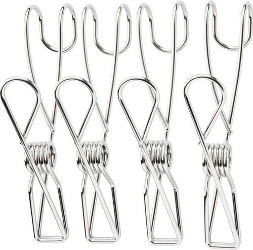 サビにくく丈夫 無印良品「ステンレスひっかけるワイヤークリップ」 イメージ