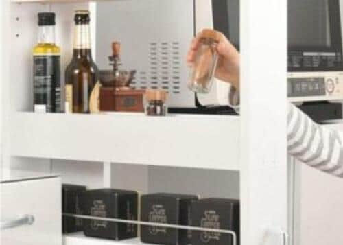 取り出しやすいつくり ぼん家具 ワゴンストッカー イメージ2