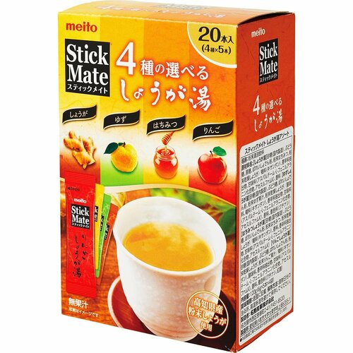 生姜湯おすすめ 名糖産業 スティックメイト 4種の選べるしょうが湯 イメージ