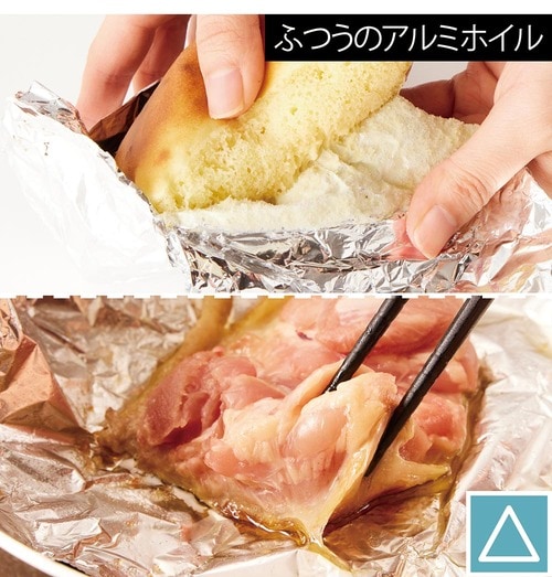 樹脂加工だからケーキも肉もくっつかない イメージ2