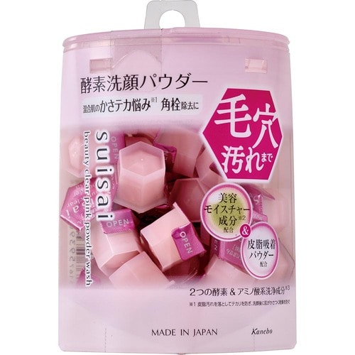  suisai ビューティクリア ピンク パウダーウォッシュ イメージ1