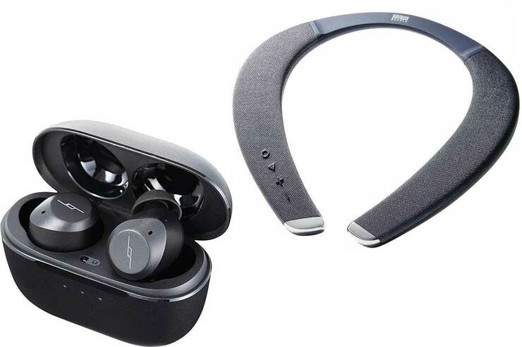 1万円以下で買えるベスト家電11選【1】おすすめのネックスピーカーとノイキャンイヤホンのイメージ