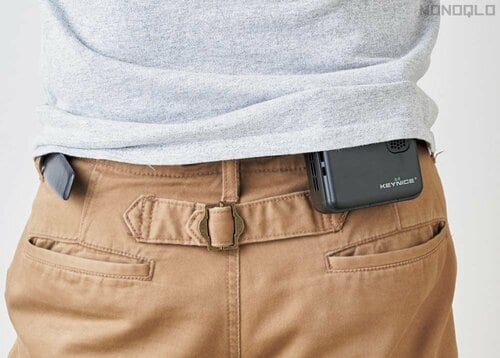 スリムなのでつけても目立ちにくい 携帯扇風機おすすめ イメージ
