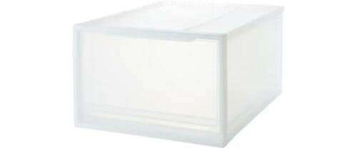 フラットな形状で掃除しやすい! 無印の収納ケース イメージ