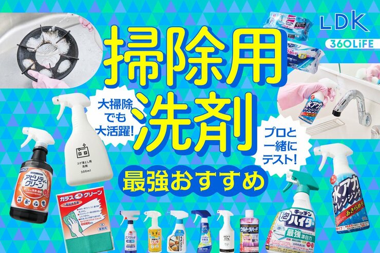 【2025年】掃除用洗剤のおすすめ16選。大掃除、日常に活躍する最強アイテムをLDKとプロが紹介