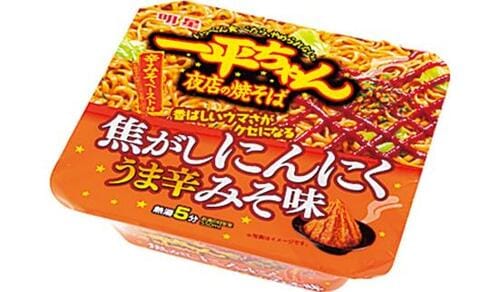 明星食品:明星 一平ちゃん夜店の焼そば 焦がしにんにくうま辛みそ味:インスタント食品