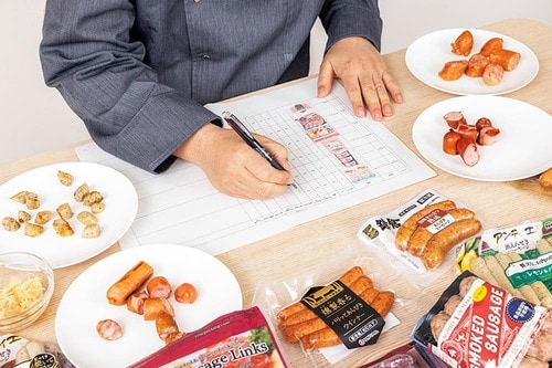 ソーセージのテスト方法 ソーセージおすすめ イメージ