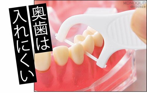 歯間への入れやすさ デンタルフロスおすすめ イメージ