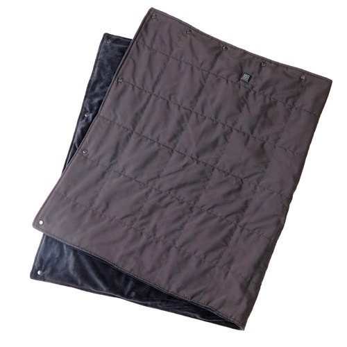 電気ひざ掛けおすすめ サンコー USBヒーター内蔵腰巻ブランケットほかまる イメージ