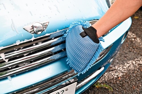 洗車ミットと洗車グローブおすすめ カインズ マイクロファイバー 洗車ミット イメージ2