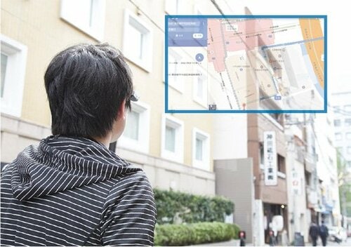 グーグルマップを表示させれば電脳化したみたいな気分になれます イメージ