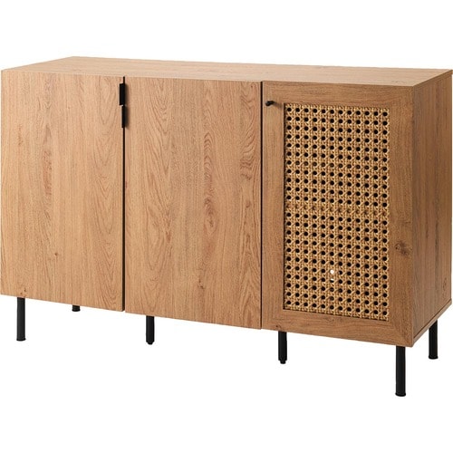 LOWYAの家具おすすめ LOWYA  [幅120] ラタン調キャビネット リビングボード イメージ