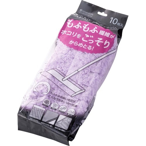 フローリング用掃除シートおすすめ コメリ アテーナライフ もふもふフローリングドライシート イメージ1