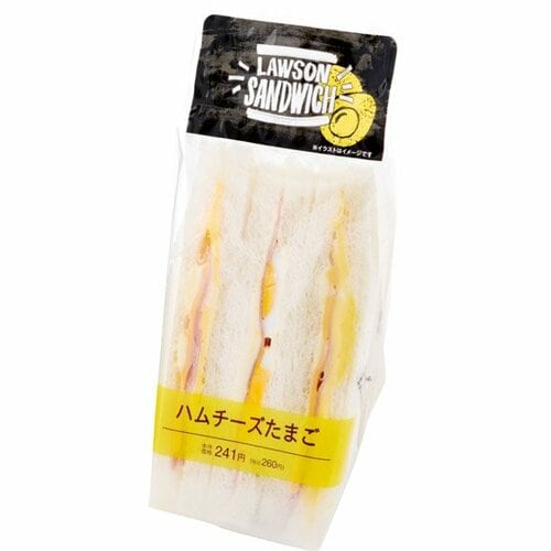 ローソン:ハムチーズたまご:サンドイッチ