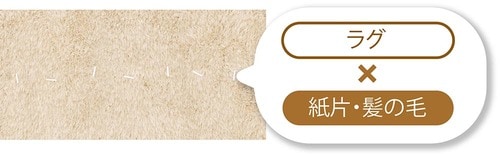 ラグ×紙片・髪の毛 コードレス掃除機おすすめ イメージ