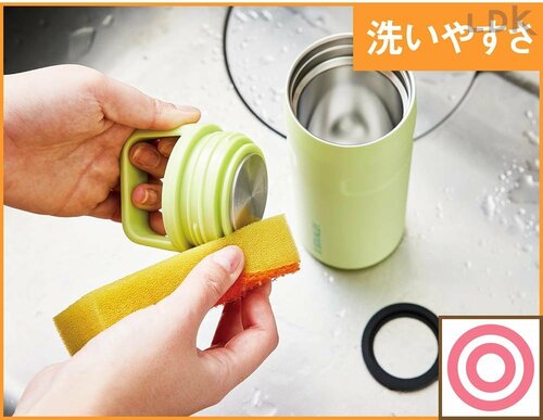 広口&シンプルなフタが洗いやすい 水筒おすすめ イメージ