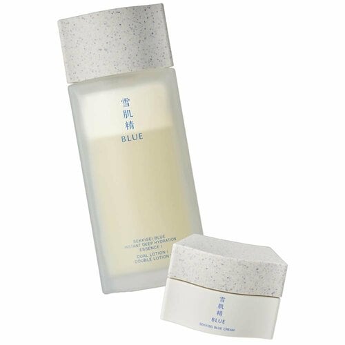化粧水&クリームのライン使いおすすめ 雪肌精 雪肌精 BLUE ディープ ハイドレイティング エッセンス リキッド Ⅰ/スムース ハイドレイティング クリーム イメージ1
