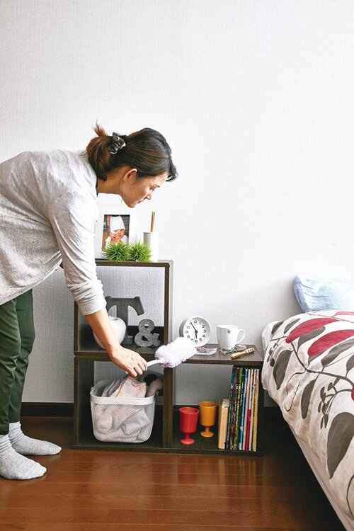 モノの住所を決めて床をスッキリさせる イメージ2