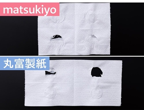 濡れた状態での破れにくさも上々 トイレットペーパーおすすめ イメージ