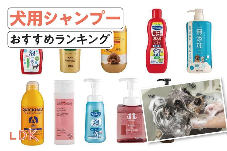 犬用シャンプーのおすすめランキング。LDKが低刺激で洗浄力の高い人気商品を比較