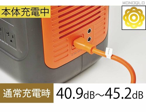 ▼本体充電中 Jackery「ポータブル電源 1000 New」おすすめ イメージ