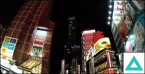 夜間の街並：映像の両脇に大きな歪み アクションカメラおすすめ イメージ