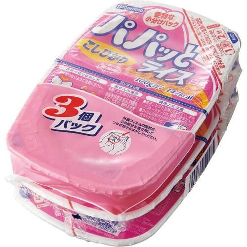 湯せんしやすいサイズ感 はごろもフーズ「パパッとライス こしひかり」 イメージ