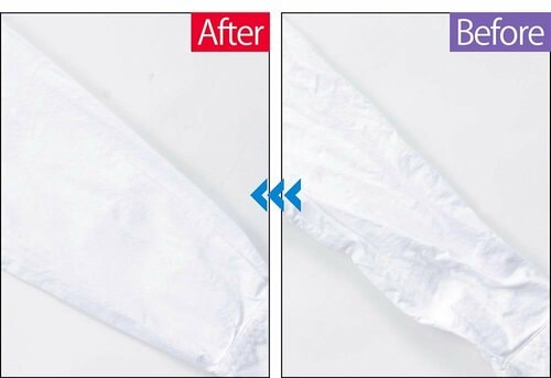何回も往復させなくても気持ちいいほどシワが伸びた 一人暮らし向けアイロンおすすめ イメージ