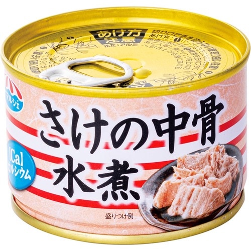 鮭缶おすすめ 極洋 さけの中骨水煮 イメージ