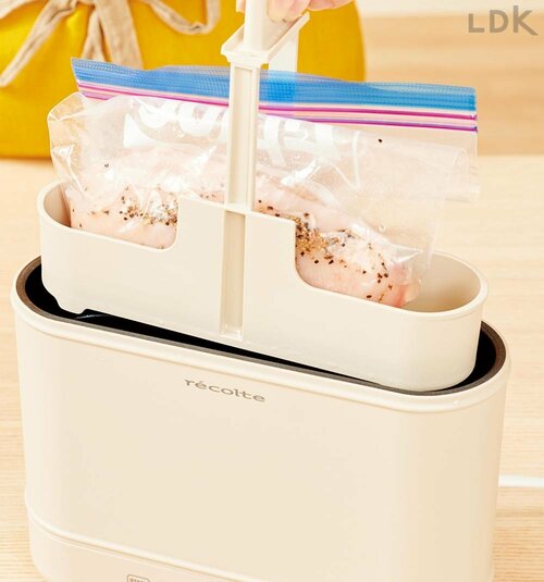 ボイル：チャック付き保存袋でボイル調理 レコルト「エッグ&ボイルクッカー」のレビューおすすめ イメージ