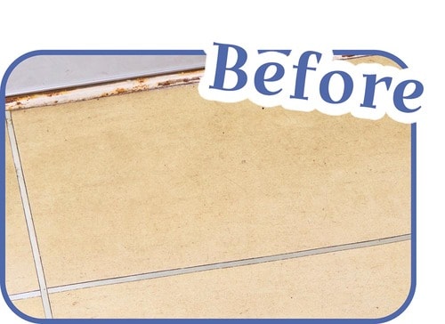 1:玄関床の蓄積汚れがピカピカに! 万能洗剤おすすめ イメージ