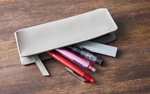 ソフトで高級感のある「本革ペンケース 立体型」 イメージ2